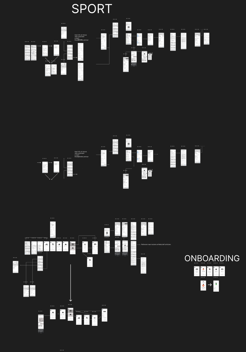 VAYA Sport Wireframes